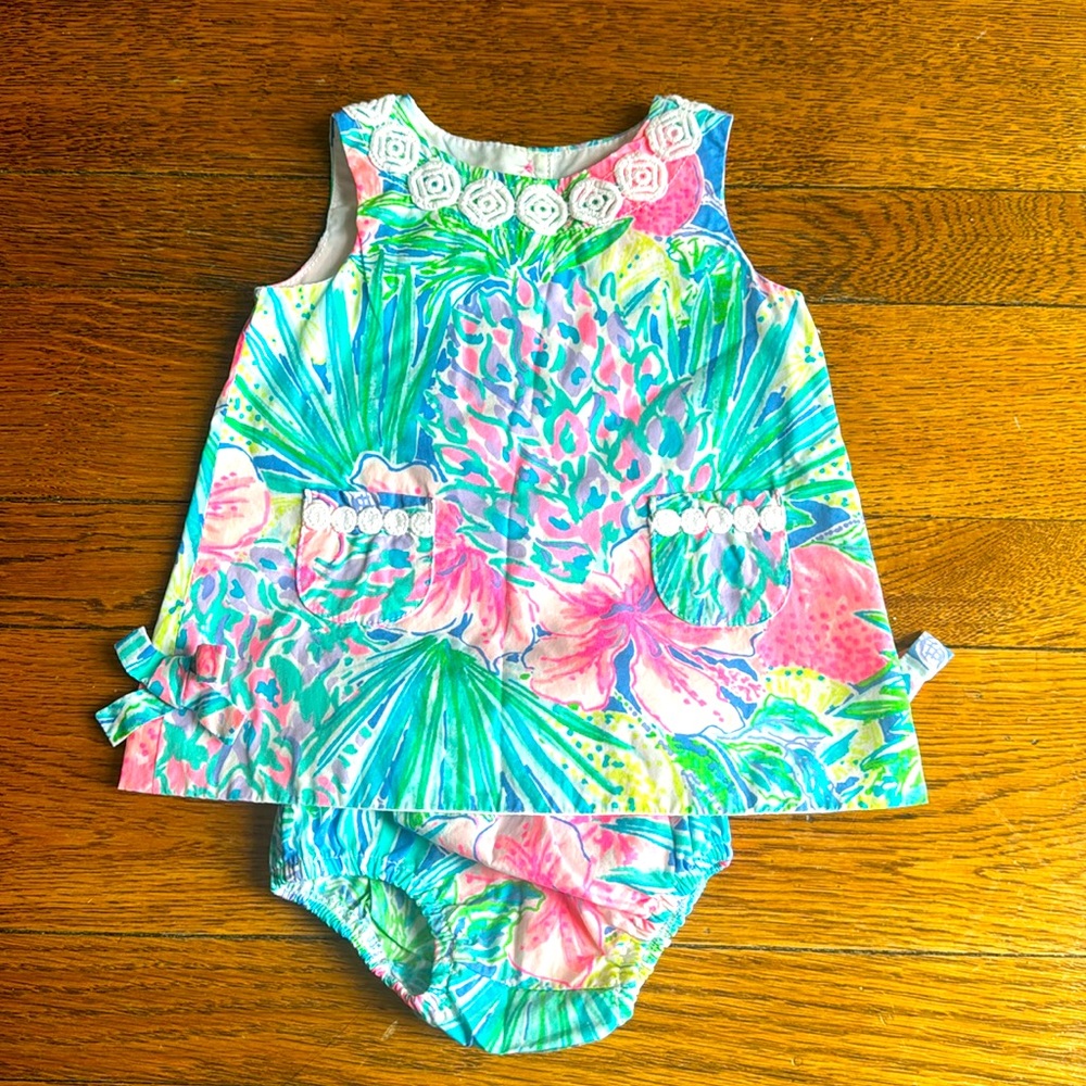 Lilly Pulitzer Shift Dress and matching bloomer